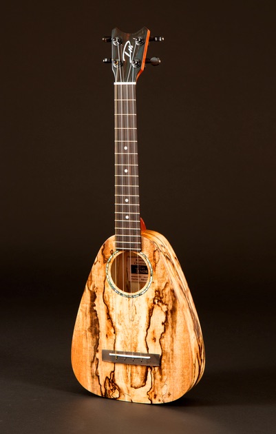 Tiny Tenor Spalted Mango Ukulele - Click Image to Close